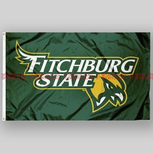 NCAA菲奇堡猎鹰大学校旗队旗旗帜定制定做Fitchburg Flag Falcons