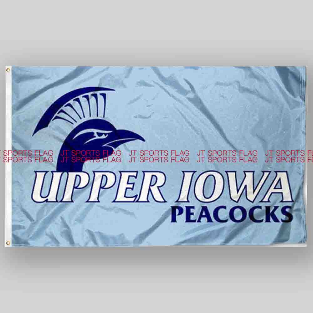 NCAA上爱荷华州孔雀旗帜大学队旗定做Upper Iowa Peacocks Flag 文具电教/文化用品/商务用品 旗帜 原图主图