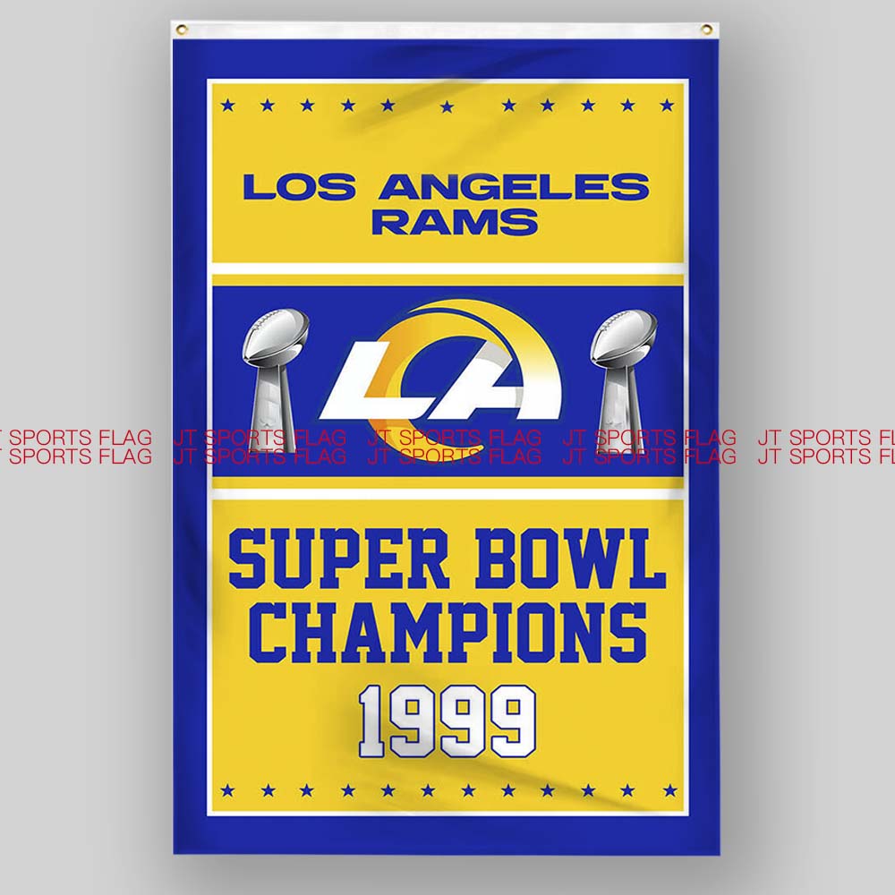 NFL美国洛杉矶公羊队橄榄球超级碗冠军队旗Los Angeles Rams flag