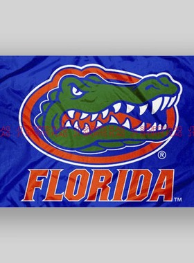 NCAA佛罗里达鳄鱼旗大学校旗队旗旗帜定制Florida Gators Flag