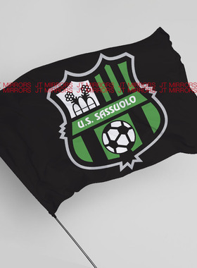 意甲联赛萨索洛足球俱乐部球队周边应援队旗U.S. Sassuolo Calcio