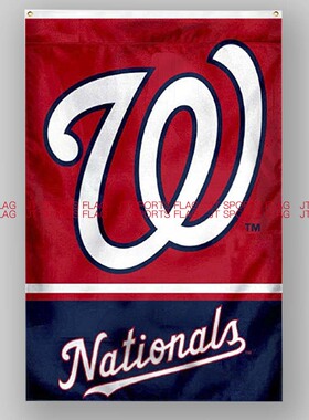 MLB联盟华盛顿国民队棒球俱乐部冠军队旗Washington Nationals