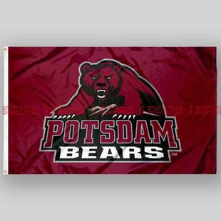 NCAA纽约州立大学波茨坦熊旗帜队旗定做SUNY Potsdam Bears Flag
