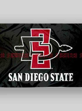 NCAA圣地亚哥州阿兹特克人旗帜队旗San Diego State Aztecs Flag
