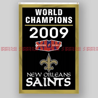 NFL美国新奥尔良圣徒队橄榄球俱乐部冠军队旗New Orleans Saints