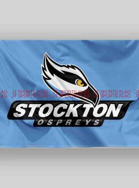 NCAA斯托克顿鱼鹰旗帜大学队旗定做Stockton Ospreys Banner Flag