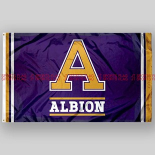 NCAA阿尔比恩英国人大学学校队旗旗帜定制Albion Britons Flag