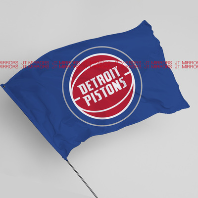 NBA底特律活塞篮球俱乐部球队周边队旗旗帜定制Detroit Pistons