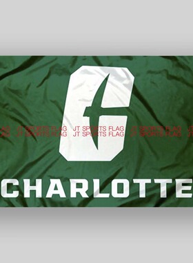 NCAA夏洛特49人队旗帜大学活动队旗定制定做Charlotte 49ers Flag