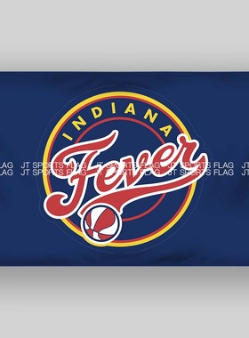 WNBA国家女子篮球联盟协会Indiana Fever印第安纳狂热队旗旗帜ins
