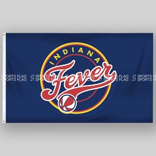 WNBA国家女子篮球联盟协会Indiana Fever印第安纳狂热队旗旗帜ins