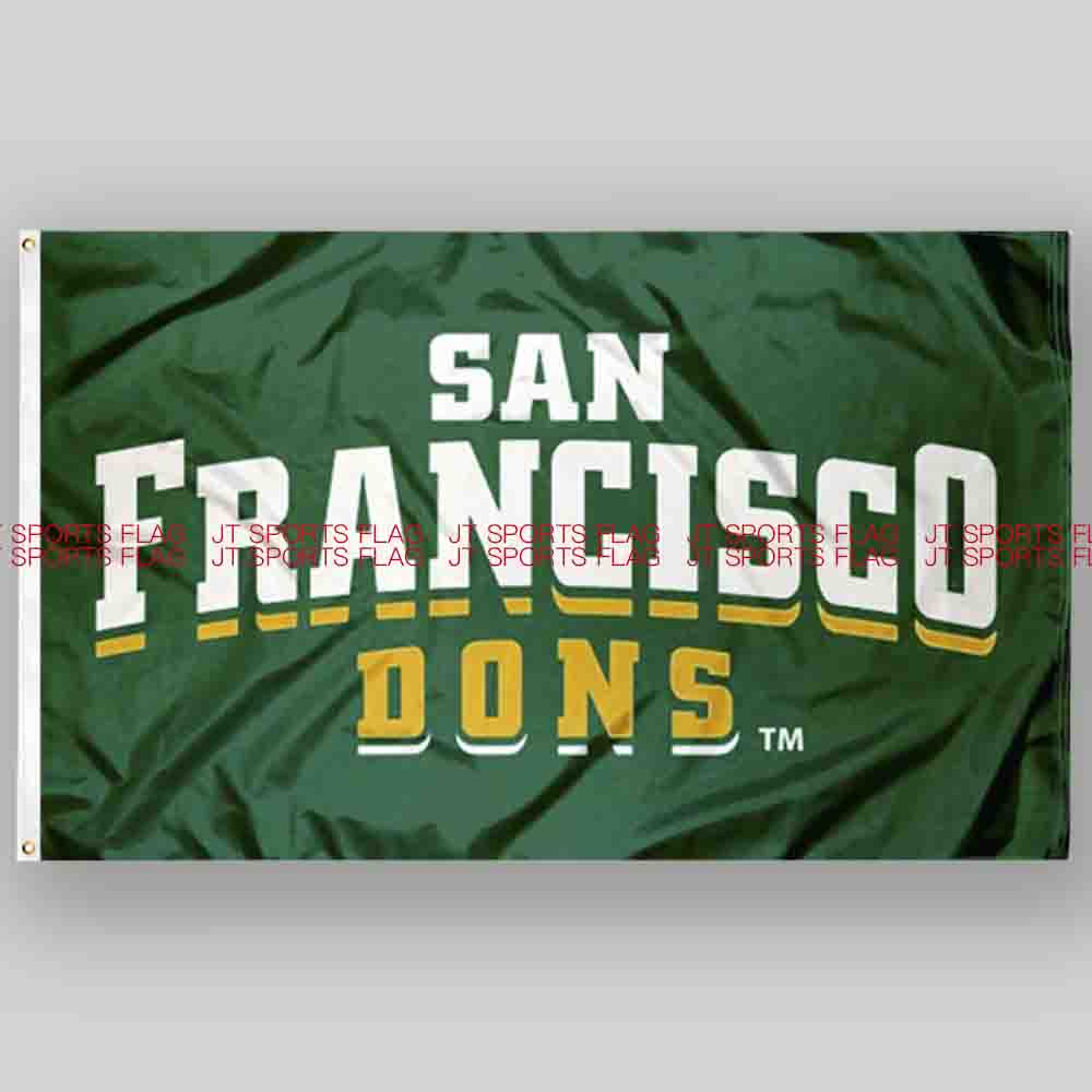 NCAA旧金山唐斯旗帜大学校旗队旗定做San Francisco Dons Flag