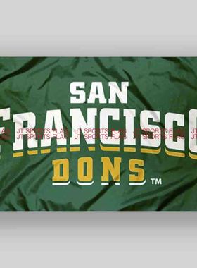 NCAA旧金山唐斯旗帜大学校旗队旗定做San Francisco Dons Flag
