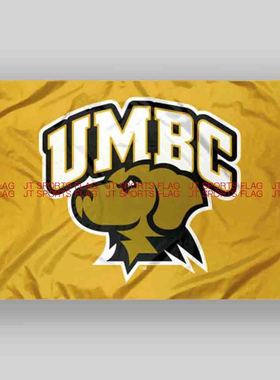 NCAA猎犬旗帜大学校旗班旗队旗定做UMBC Retrievers Flag