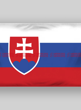 欧洲杯2024足球斯洛伐克国旗国家队旗帜旗子定做Flag of Slovakia