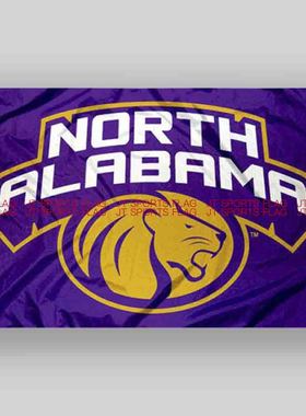 NCAA北阿拉巴马狮旗帜大学校旗班旗队旗North Alabama Lions Flag