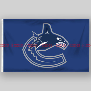 NHL加拿大温哥华加人队曲棍球冰球俱乐部队旗Vancouver Canucks