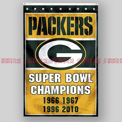 NFL美国绿湾包装工队橄榄球俱乐部冠军队旗旗帜Green Bay Packers