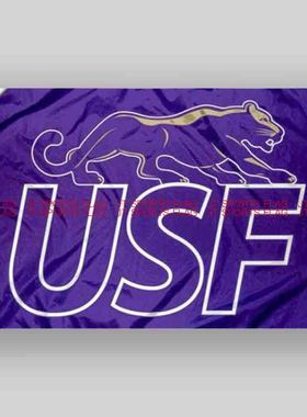 NCAA苏福尔斯美洲狮旗帜大学队旗定做Sioux Falls Cougars Flag