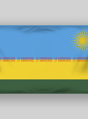 世界杯足球Rwanda Flag卢旺达国旗旗帜定制定做Flag of Rwanda