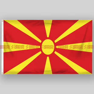 世界杯足球North Macedonia Flag北马其顿国旗旗帜定制定做