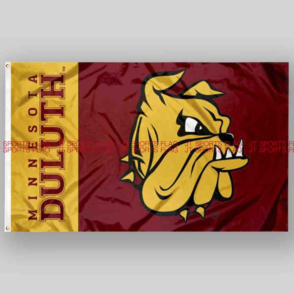 NCAA明尼苏达德卢斯斗牛犬旗帜Minnesota Duluth Bulldogs Flag