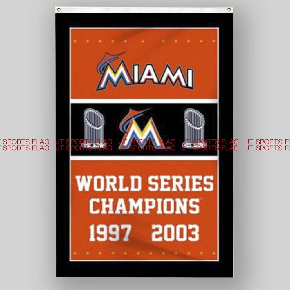 MLB美国迈阿密马林鱼队棒球俱乐部冠军队旗旗帜定制Miami Marlins,文具电教/文化用品/商务用品,旗帜/锦旗,淘宝优惠券,粉丝福利购,淘宝优惠卷