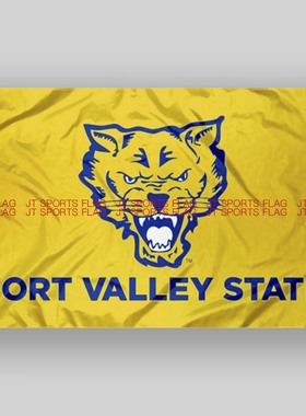 NCAA谷堡州野猫大学校旗队旗Fort Valley State Wildcats Flag