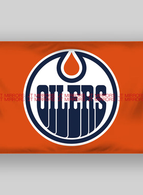 NHL加拿大埃德蒙顿油工队曲棍球冰球俱乐部队旗Edmonton Oilers