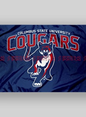 NCAA哥伦布州美洲狮旗大学队旗旗帜Columbus State Cougars Flag