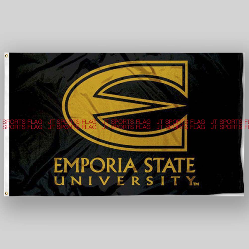 NCAA恩波里亚州黄蜂大学校旗队旗定制Emporia State Hornets Flag