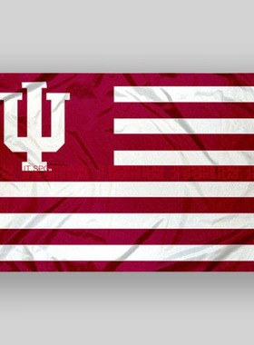 NCAA印第安纳州大学校旗队旗旗帜Indiana Hoosier Nation Flag