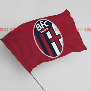 意甲联赛博洛尼亚足球俱乐部球队周边应援队旗Bologna F.C. 1909