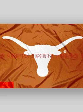 NCAA德克萨斯长角牛旗帜大学校旗班旗队旗Texas Longhorns Flag