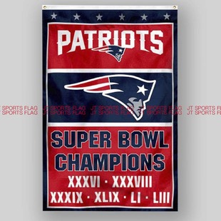 NFL新英格兰爱国者队橄榄球俱乐部冠军队旗New England Patriots