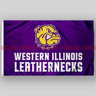 NCAA西伊利諾伊州皮領(lǐng)旗幟Western Flag Leathernecks Illinois