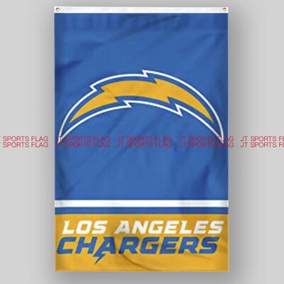 NFL美国洛杉矶闪电队橄榄球俱乐部冠军队旗Los Angeles Chargers