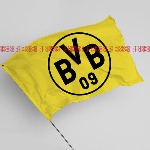 德甲联赛多特蒙德足球俱乐部周边应援队旗Borussia Dortmund flag