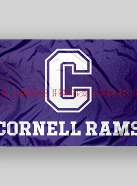 NCAA康奈尔大学公羊大学队旗旗帜定制Cornell College Rams Flag