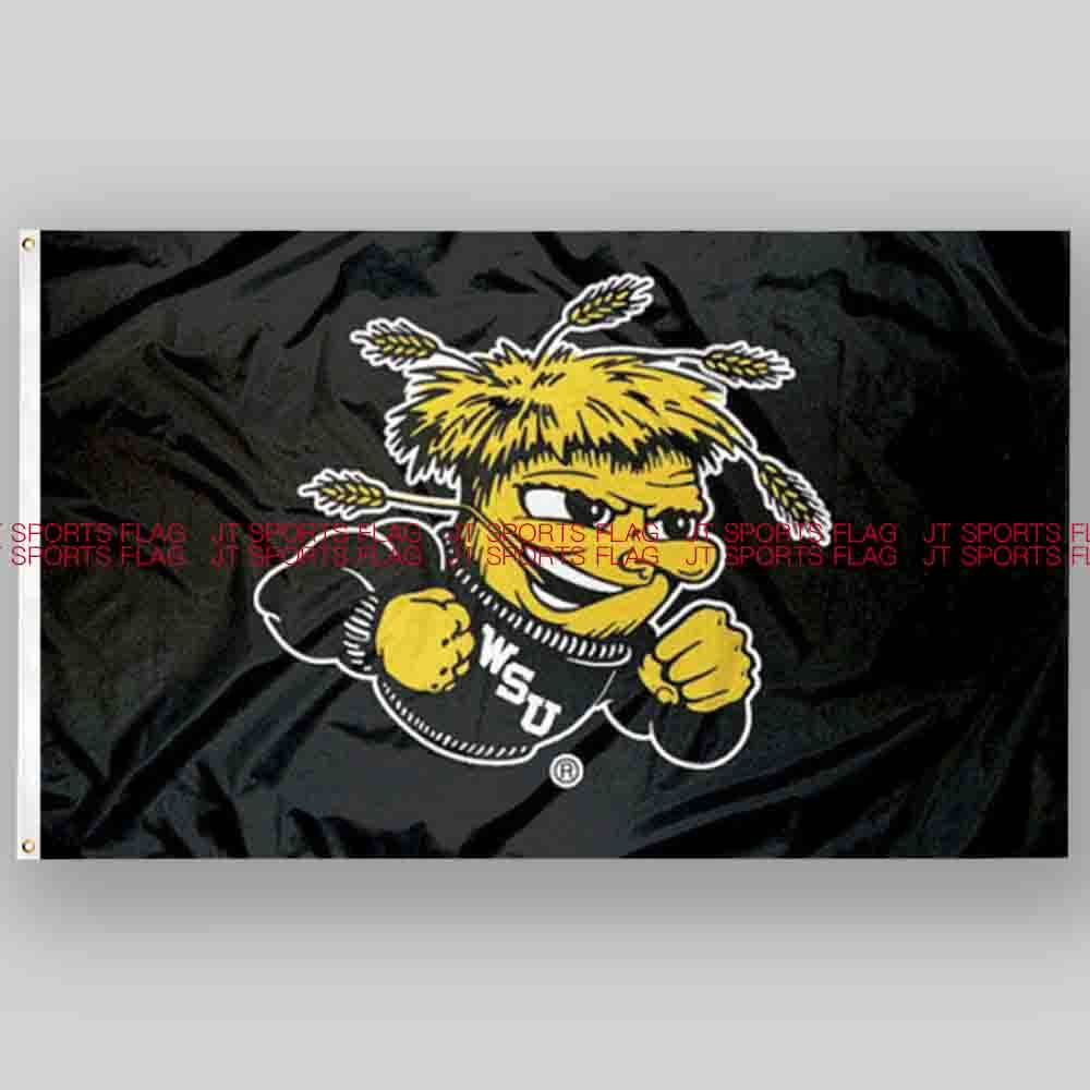 ncaa威奇托州令人震惊的旗帜队旗wichita state shockers flag
