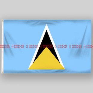 Flag圣卢西亚国旗定做Flag Saint Lucia 世界杯足球Saint