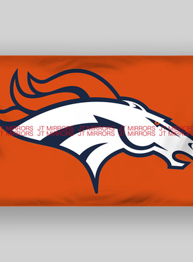 NFL美国丹佛野马队队橄榄球俱乐部队旗定做Denver Broncos flags
