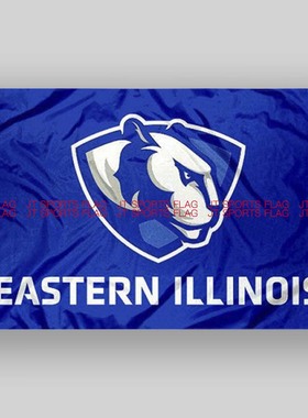 NCAA伊利诺伊州东部黑豹大学队旗Eastern Illinois Panthers Flag