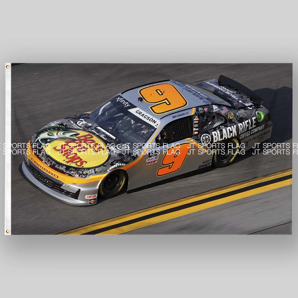NASCAR美国纳斯卡车队汽车赛车旗帜定制运动装饰品JR Motorsports