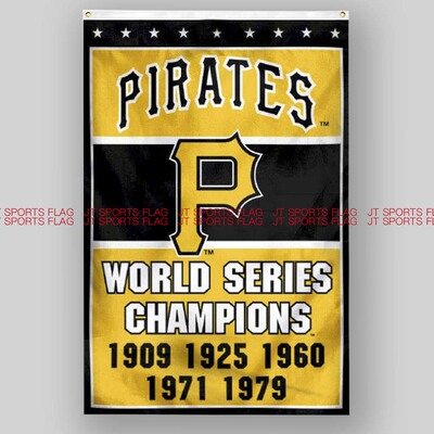MLB美国匹兹堡海盗队棒球俱乐部冠军队旗周边Pittsburgh Pirates