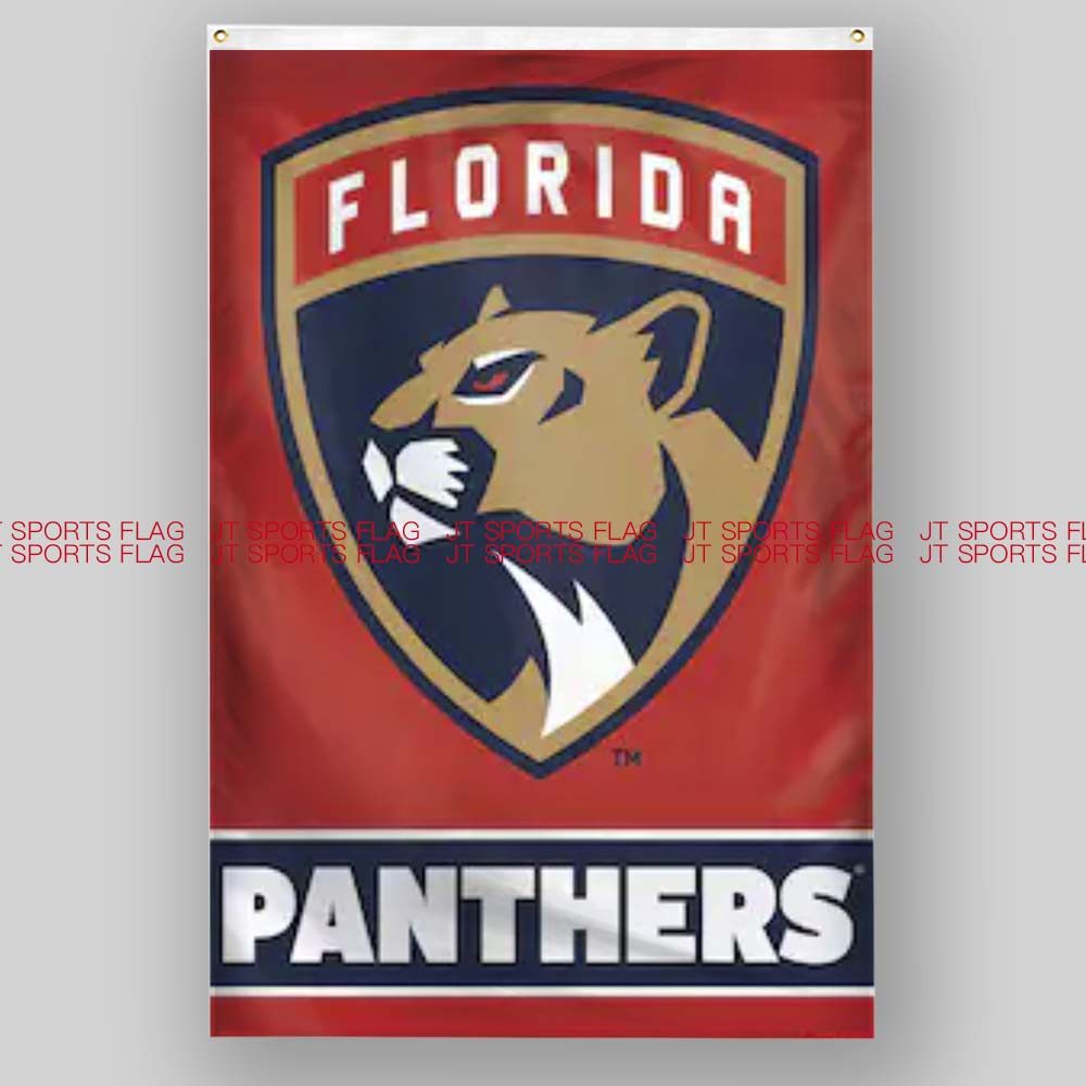 nhl美国佛罗里达黑豹队冰球俱乐部冠军队旗florida panthers flag