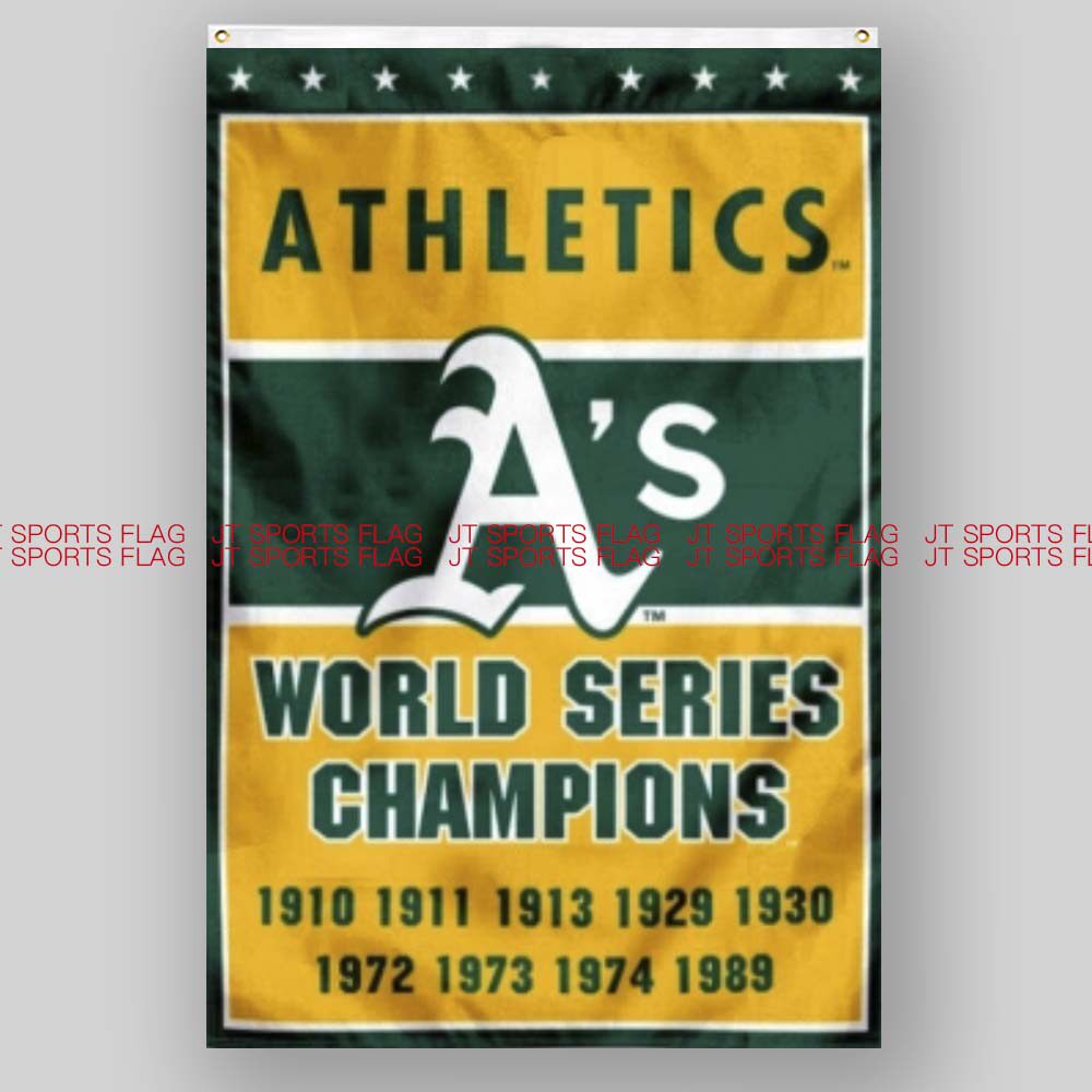 MLB美国奥克兰运动会队棒球俱乐部冠军队旗旗帜Oakland Athletics