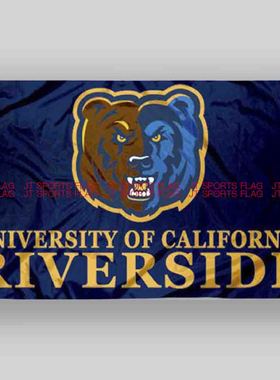 NCAA旗帜大学校旗班旗队旗定做UC Riverside Highlanders Flag
