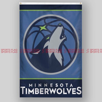 NBA明尼苏达森林狼篮球俱乐部冠军队旗帜Minnesota Timberwolves