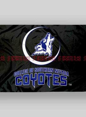 NCAA内华达州南部郊狼旗帜队旗定做Southern Nevada Coyotes Flag